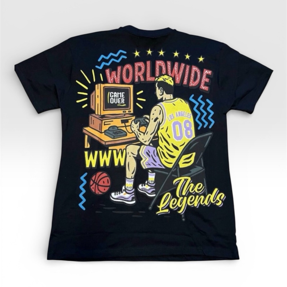 NWT AOP One Of A Kind 'Champions' Graphic T-Shirt Allover Print